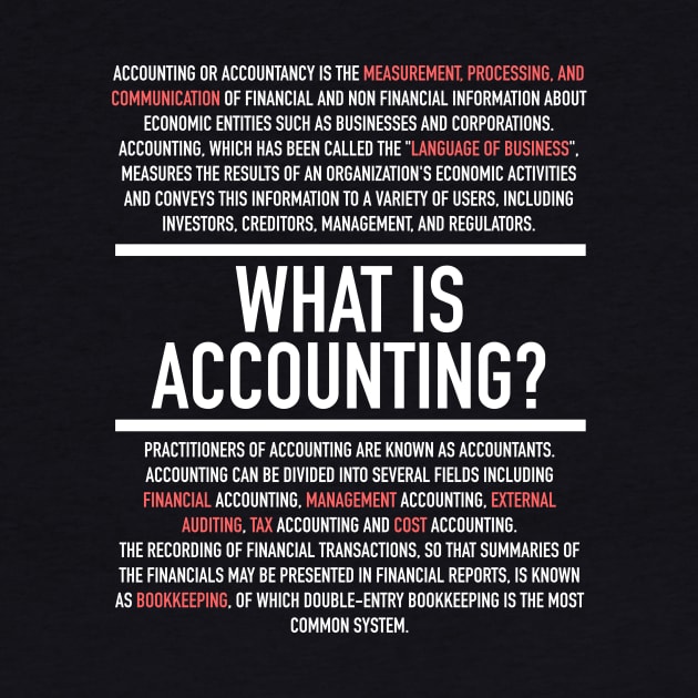Accounting Defined - Accountant by Hidden Verb